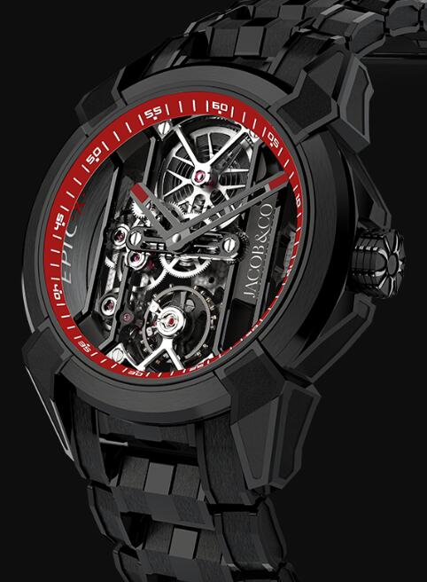Jacob & Co Epic X Black Titanium Bracelet EX100.21.PS.RW.A21AA Replica watch